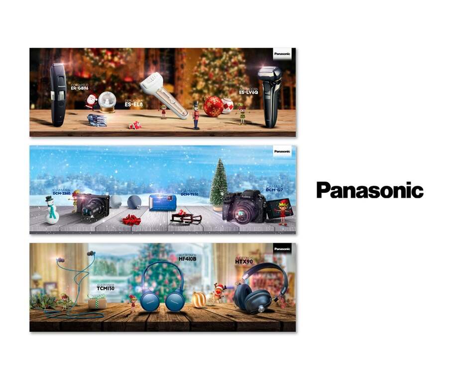 Piezas de la campaña de Navidad de Panasonic desarrollada por Mesa Marcial